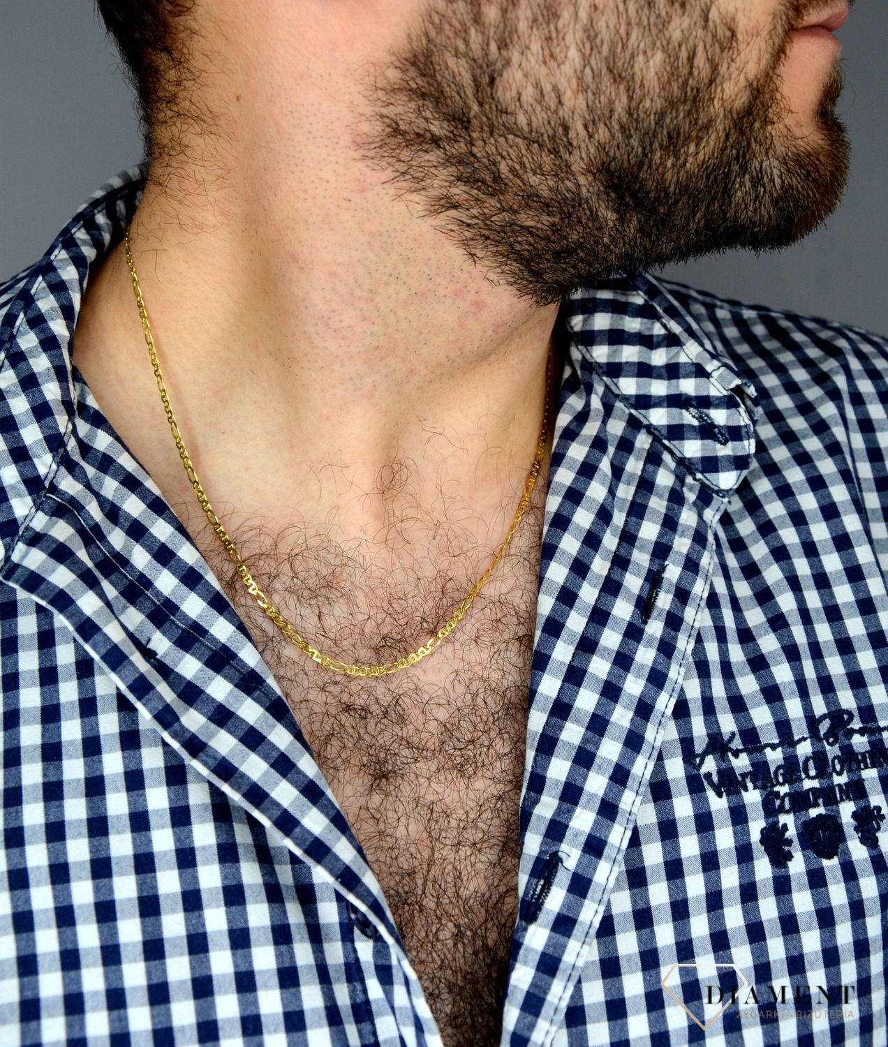 Złoty łańcuszek 585 Figaro Gucci 2 mm DIA-LAN-1236-585 2mm ✅ Złoty łańcuszek o połączeniu dwóch splotów figaro oraz gucci.jpg